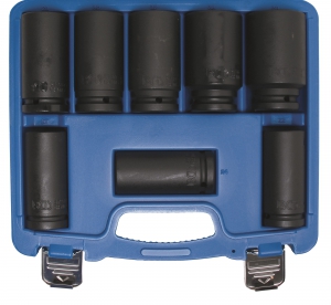 Krafthylsor lnga 3/4tum 22-38mm 8 delar BGS i gruppen Maskiner & Verktyg / Handverktyg / Hylsor, nycklar och mejslar / Hylsor hos Blys VIP AB (4700-5241)